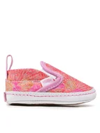 Buty dla dziewczynek - Vans Tenisówki Slip-On V Crib VN0A2XSLPT51 Różowy - miniaturka - grafika 1