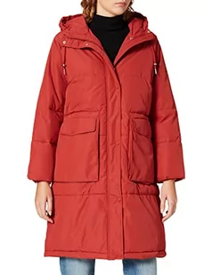 VERO MODA Damska kurtka, długa, watowana, Olej chili, L - Kurtki damskie - miniaturka - grafika 1