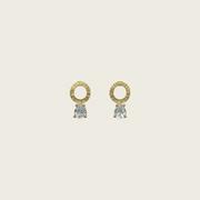 Kolczyki - KOS jewellery Kolczyki kółka z cyrkonią złote - Gloria - miniaturka - grafika 1