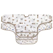 Śliniaki i fartuszki - Zestaw śliniaków z długim rękawem 6m+ Little Mateys Royal Blue, Lassig - miniaturka - grafika 1