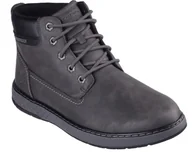 Botki męskie - Buty wodoodporne męskie SKECHERS GARLAN DENO grafitowe 42 EU - miniaturka - grafika 1