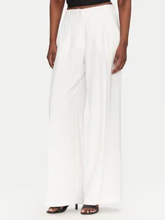 ACCESS FASHION Spodnie palazzo 53-5084-195 Biały Wide Leg - Spodnie damskie - miniaturka - grafika 1