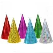 Dekoracje sali - Czapeczka holograficzna 23 cm - miniaturka - grafika 1