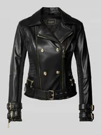 Kurtki damskie - Kurtka w stylu Biker z kieszeniami zapinanymi na zamek błyskawiczny model ‘MYLA’ - miniaturka - grafika 1