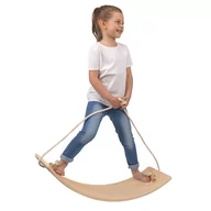 Łamigłówki - KiddyMoon Deska balansująca BB-004 natural 83x29,5x1,7 Zabawka sportowa - miniaturka - grafika 1