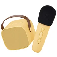 Instrumenty muzyczne dla dzieci - Bezprzewodowy zestaw do karaoke Yellow, LaLarma - miniaturka - grafika 1