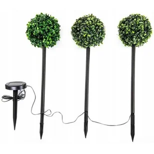 Zestaw lamp solarnych 3 kul bukszpanowych 27led - Lampy ogrodowe - miniaturka - grafika 1