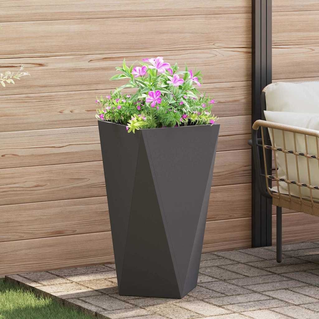 vidaXL Donica Czarny 40 x 40 x 75 cm Stal