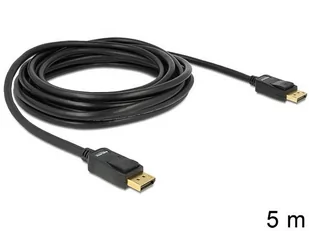 Delock KABEL DISPLAYPORT męskie - męskie5 m GOLD - Kable komputerowe i do monitorów - miniaturka - grafika 3