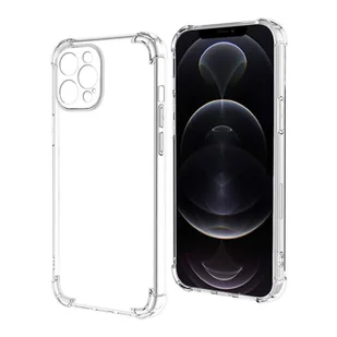 Etui silikonowe ze wzmocnionymi krawędziami do Apple iPhone 13 Pro Max - przezroczyste KP23599 - Etui i futerały do telefonów - miniaturka - grafika 1