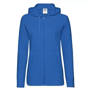 Lekka rozpinana bluza damska z kapturem Lady-Fit Fruit of the Loom - Niebieski XS - Bluzy damskie - miniaturka - grafika 1