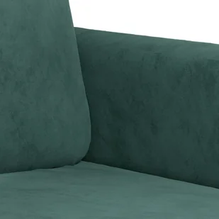 Sofa 3-osobowa, ciemnozielony, 180 cm, obita aksamitem - Sofy i kanapy - miniaturka - grafika 7