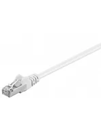 Kable miedziane - Wentronic CAT 5 FTP; CAT 5e Netzwerkkabel; 2 X RJ45 wtyczka foliengeschirmt [SC], biały 4040849934933 - miniaturka - grafika 1