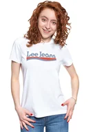 Koszulki i topy damskie - Lee T Shirt Damski Crew Neck Tee Bright White L41Letlj-M - miniaturka - grafika 1