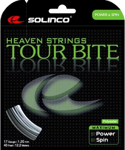 Solinco Zestaw Tour Bite struny, srebrny, 12.2 m, 0555020120200016 S-TB-17S-1,30 mm (S-TB-17S-1,30  mm) - Tenis ziemny - miniaturka - grafika 1