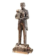 Figurki dekoracyjne - NIKOLA TESLA SERBSKI INŻYNIER, GENIALNY WYNALAZCA FIGURKA - miniaturka - grafika 1