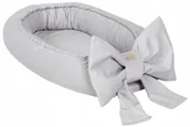 Otulacze - Kokon dla niemowlaka, gniazdko, otulacz dla noworodka, kokon z kokardą, ozd - miniaturka - grafika 1