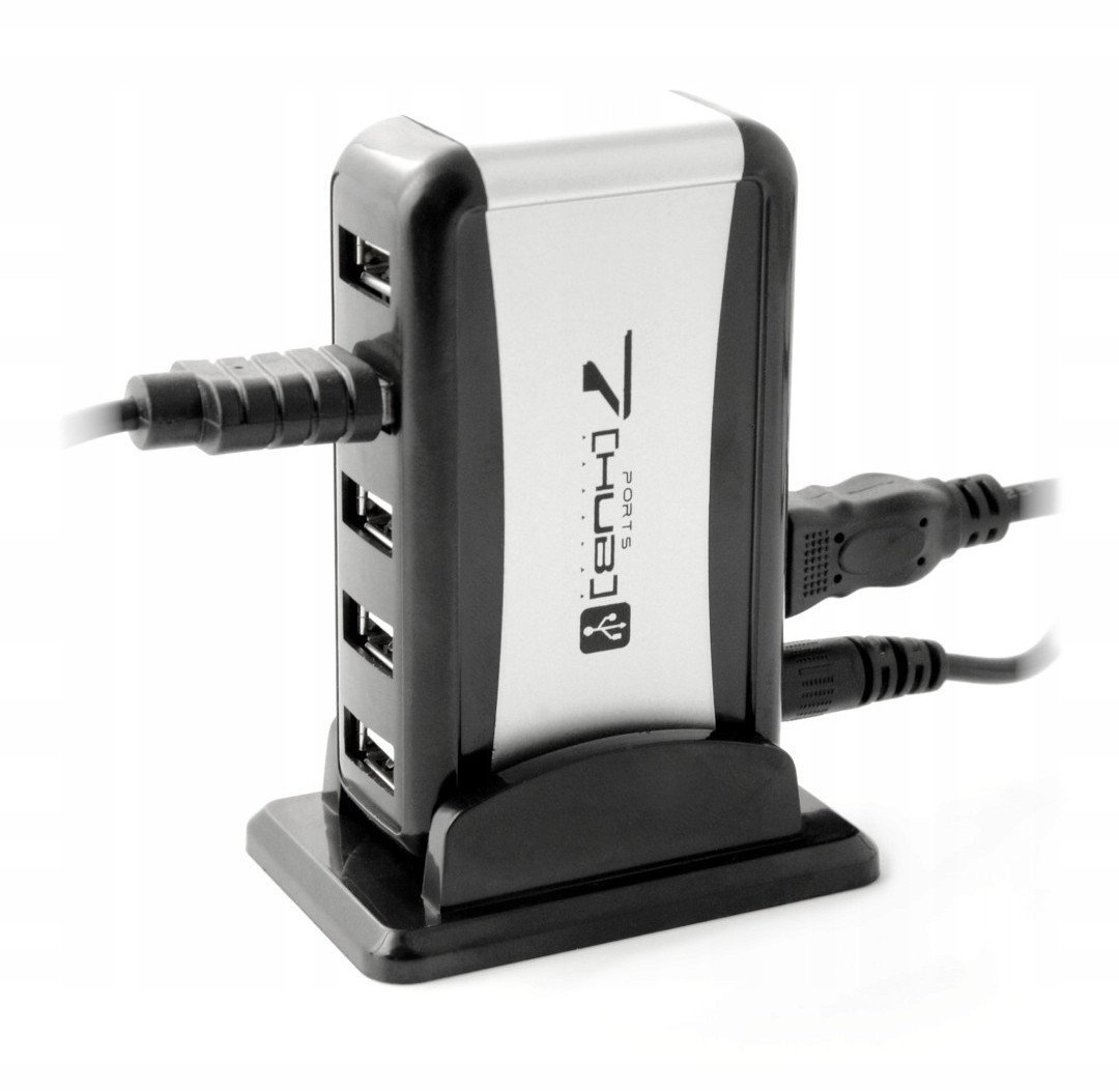 K462A HUB 2.0 USB 7 PORT + ZASILACZ NEW