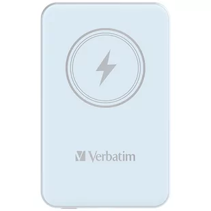 Verbatim Charge 'n' Go Magnetic Wireless Power Bank 5000mAh niebieski - Powerbanki - miniaturka - grafika 1