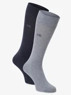 Skarpetki męskie - Calvin Klein Skarpety pakowane po 2 szt. Mężczyźni Bawełna niebieski jednolity, 39-42 - miniaturka - grafika 1