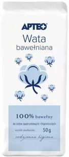 Apteo Care Wata bawełniana, 50 g - Apteczki i materiały opatrunkowe - miniaturka - grafika 1