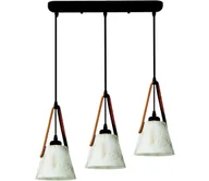 Lampy sufitowe - Żyrandol na lince 3xE27/40W/230V biały - miniaturka - grafika 1