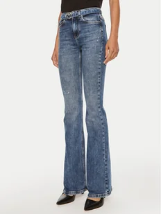 Pinko Jeansy Flora 100166 A22I Granatowy Flare Fit - Spodnie damskie - miniaturka - grafika 1
