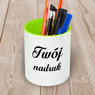 Ceramiczny pojemnik na długopisy z Twoim nadrukiem - Długopisy - miniaturka - grafika 1