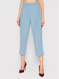 Spodnie damskie - Rinascimento Spodnie materiałowe CFC0105861003 Niebieski Regular Fit - grafika 1