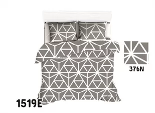 Poszewka 40X40 1519E Szara Biała Geometryczna 376N - Pościel - miniaturka - grafika 1