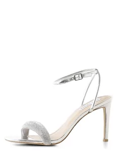 Steve Madden - Damskie sandały na obcasie  Entice-R, srebrny - Czółenka - miniaturka - grafika 1