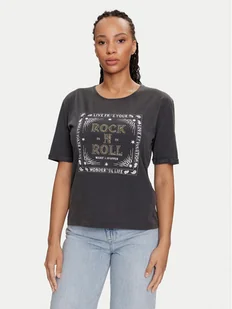 Morgan T-Shirt 241-DROLL Szary Regular Fit - Koszulki i topy damskie - miniaturka - grafika 1