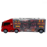 Samochody i pojazdy dla dzieci - Euro Baby ZABAWKI ZABAWKA TIR Z AUTAMI 0897108 EBZ666-09G - miniaturka - grafika 1