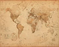 Plakaty - GBeye Mapa Świata (ye olde ang.) - plakat MP0931 - miniaturka - grafika 1
