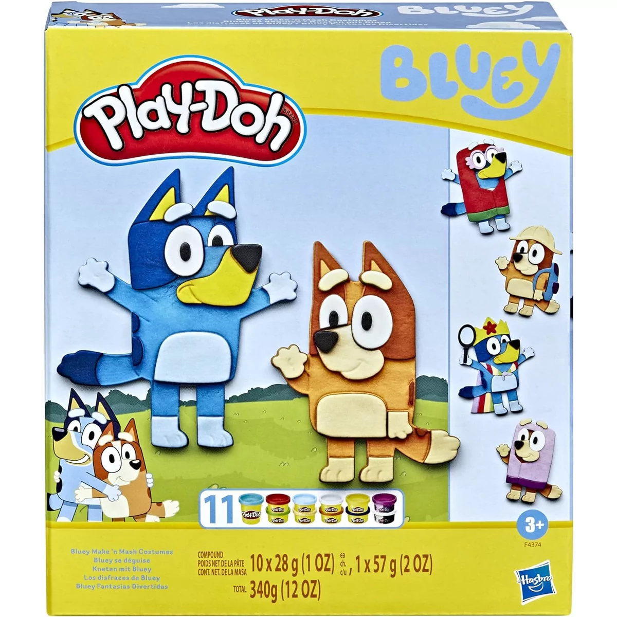 Play-Doh Ciastolina Zestaw Tworzenie I Mieszanie Kostiumów Bluey F4374