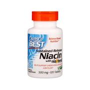 Witaminy i minerały - Doctor's Best Witamina B3 NiaXtend - Niacyna 500 mg o przedłużonym uwalnianiu (120 tabl.) - miniaturka - grafika 1
