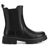 Buty dla dziewczynek - Botki Nelli Blu CS6139-03 Czarny - miniaturka - grafika 1