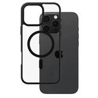 Etui i futerały do telefonów - Etui PANZERGLASS Flagship Urban MagSafe do Apple iPhone 16 Pro Max Przezroczysto-czarny - miniaturka - grafika 1