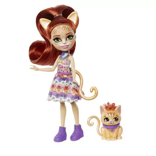 Enchantimals Tarla Orange Cat Lalka Kot + zwierzątko - Lalki dla dziewczynek - miniaturka - grafika 3