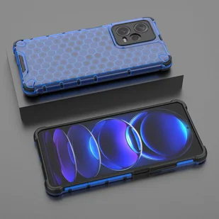Honeycomb etui do Xiaomi Redmi Note 12 Pro+ pancerny hybrydowy pokrowiec niebieskie - Etui i futerały do telefonów - miniaturka - grafika 4