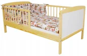 Pościel dla dzieci - Tapczanik dziecięcy Bartek 1/3 140x70 cm łóżko sosnowe pościel materac - miniaturka - grafika 1