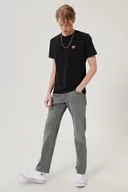 Spodnie męskie - Wrangler Texas Slim Męskie Spodnie Jeansowe Funk Grey W12Sht32L-W31 L34 - miniaturka - grafika 1
