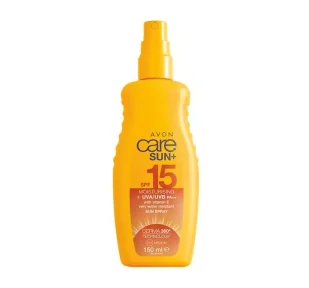 AVON CARE SUN WODOODPORNE MLECZKO NAWILŻAJĄCO-OCHRONNE W SPRAYU SPF15 150ML - Balsamy i kremy do opalania - miniaturka - grafika 1