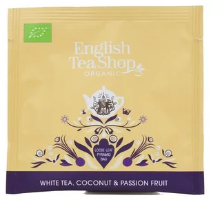 ENGLISH TEA SHOP Biała herbata English Tea Shop Premium White Tea Coconut & Passion Fruit 50x2g 10680275061103 - Herbata - miniaturka - grafika 1
