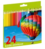 Przybory szkolne - KW Trade Kredki ołówkowe sześciokątne 24 kolory - miniaturka - grafika 1