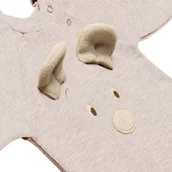 Rampersy - Hi Little One rampers dziecięcy MIŚ OverSize BOHO Dark Pink roz L Pom Pom - miniaturka - grafika 1