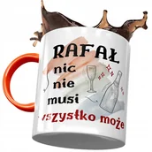 Kubki - Kubek Pomarańczowy dla Rafała Kolegi Prezent z Nadrukiem ze Zdjęciem + Opakowanie na prezent (wzór 03) - miniaturka - grafika 1