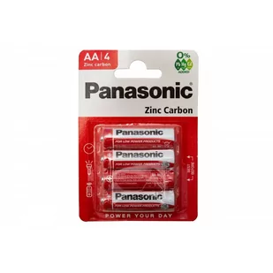 Panasonic 4 X Bateria Cynkowo-Węglowa R6 AA (Blister) - Baterie i akcesoria - miniaturka - grafika 1