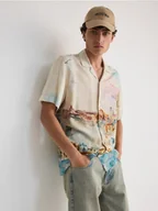 Koszule męskie - Reserved - Wzorzysta koszula relaxed fit - wielobarwny - miniaturka - grafika 1