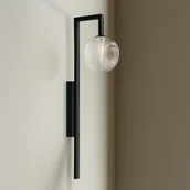 Lampy ścienne - Gustowny kinkiet ścienny z jednym kloszem K-5763 z serii PARMA - miniaturka - grafika 1